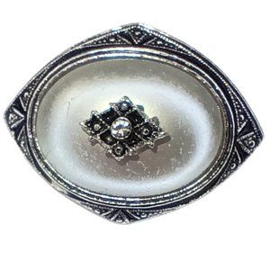 Vintage Avon Faux Pearl and Rhinestone Pin Brooch